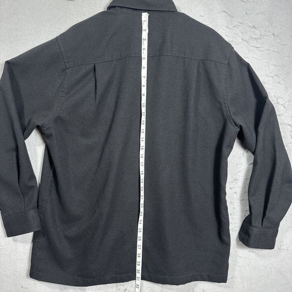 John Henry City Dressing Button Front Mens Size XL Black - Picture 9 of 10